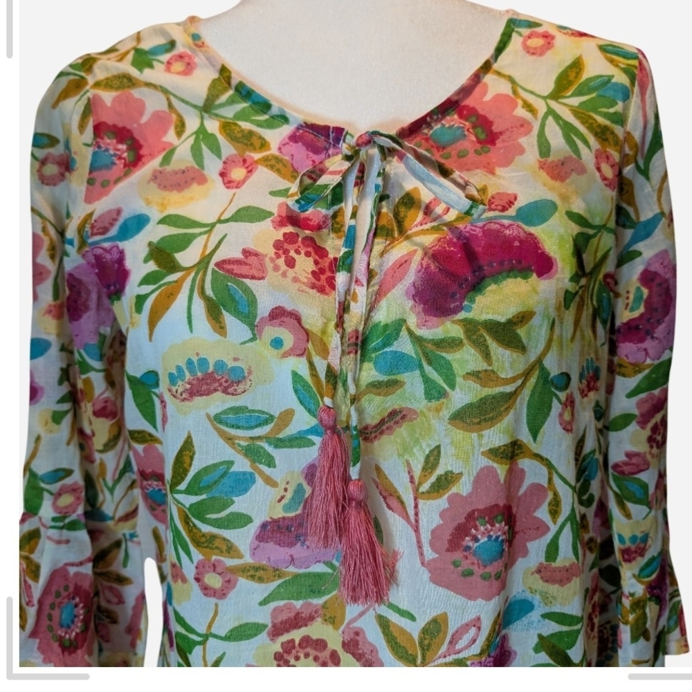 Vibrant Floral Mini Dress - Picture 12 of 15